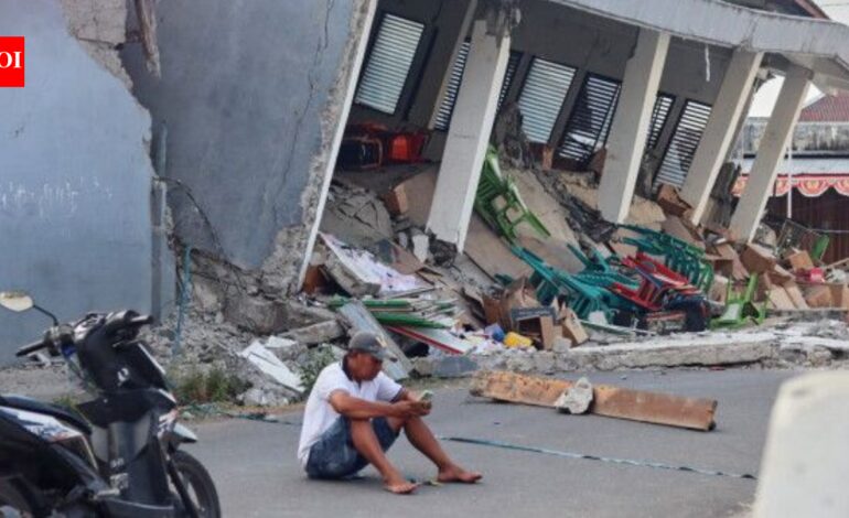 Indonesia hit by 5.7 magnitude quake days after deadly 7.7 tremor