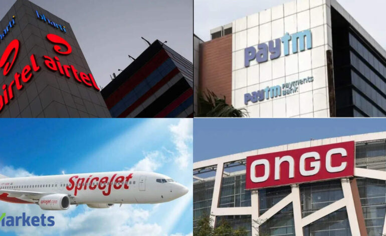 Stocks in news: Airtel, Paytm, SpiceJet, ONGC, and ZEE