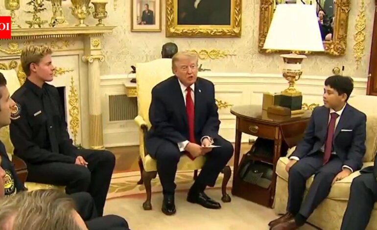 “I wouldn’t, probably help you”: President Donald Trump tells 10-year-old rescued by teen lifeguard he “wouldn’t” have risked his life to save him