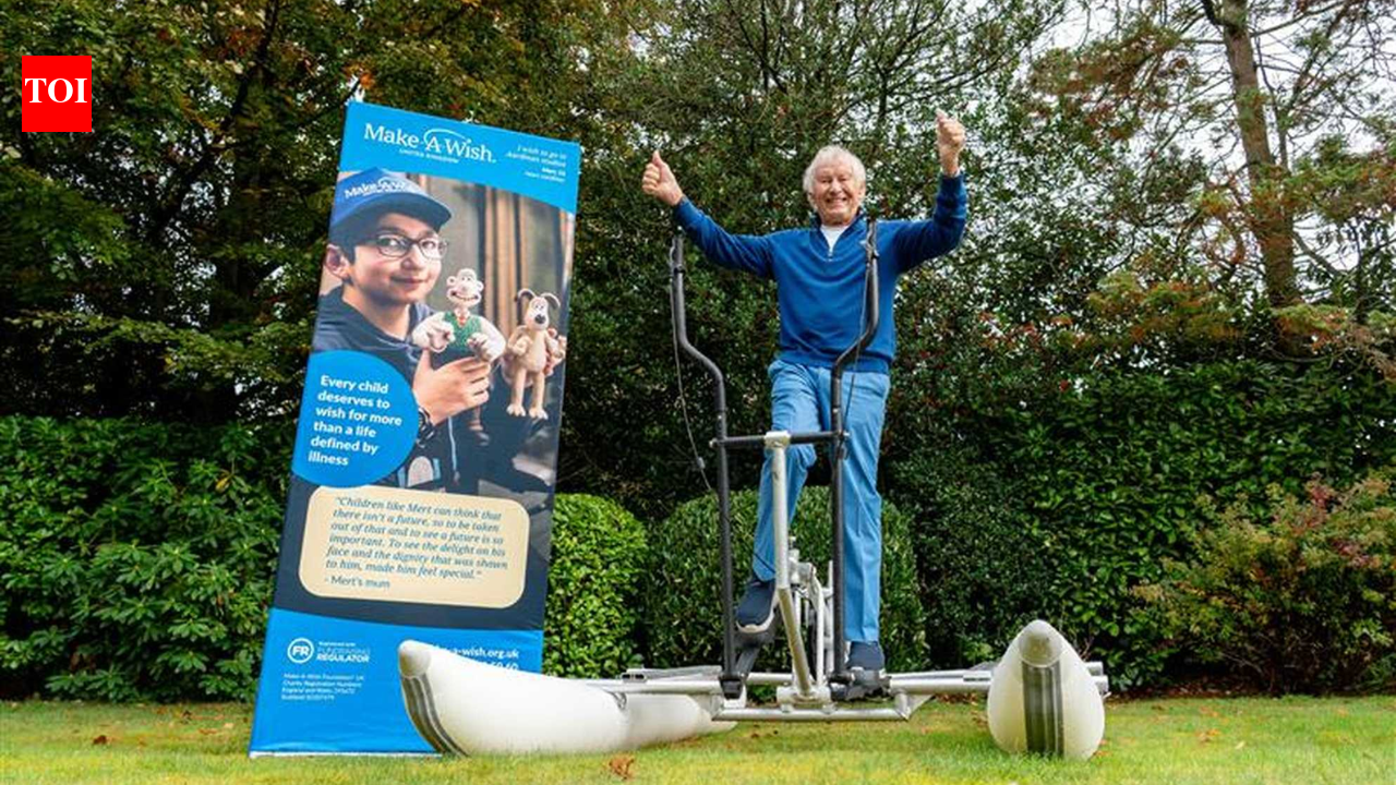 82-year-old Tony Fahey built a ‘walking on water’ machine for a 24-hour world record attempt to raise money for charity﻿ | World News