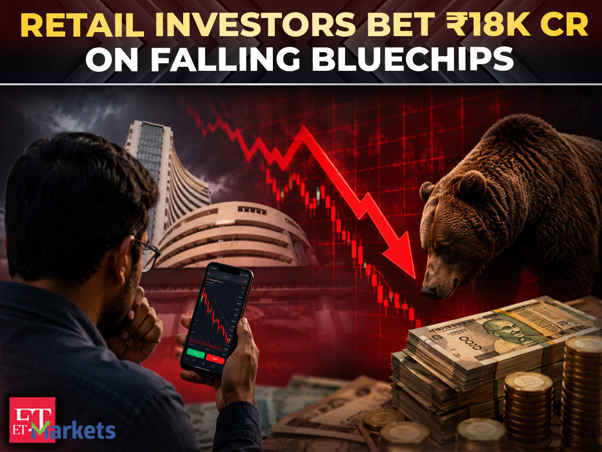 retail investors: ₹18K cr bet! Retail investors bet on Infosys, TCS, Reliance & 3 other falling bluechips – The Economic Times Video