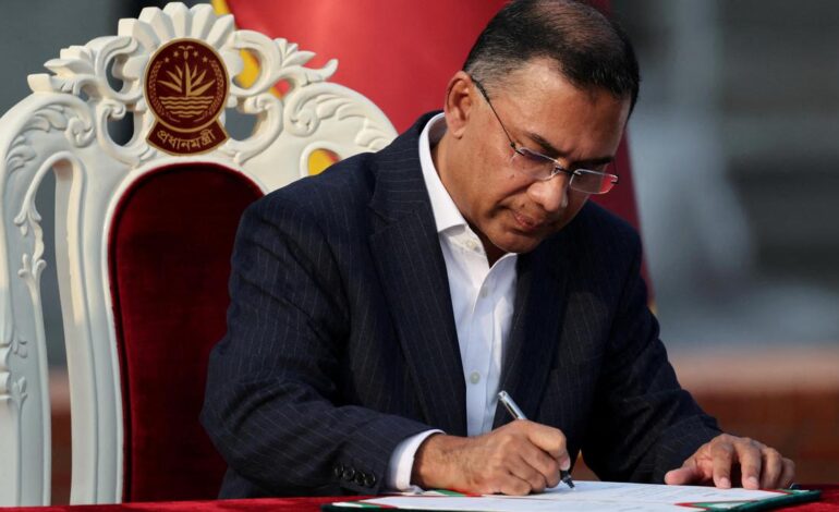 Ruling BNP authorises PM Rahman to finalise nominee for Bangladesh’s presidential elections
