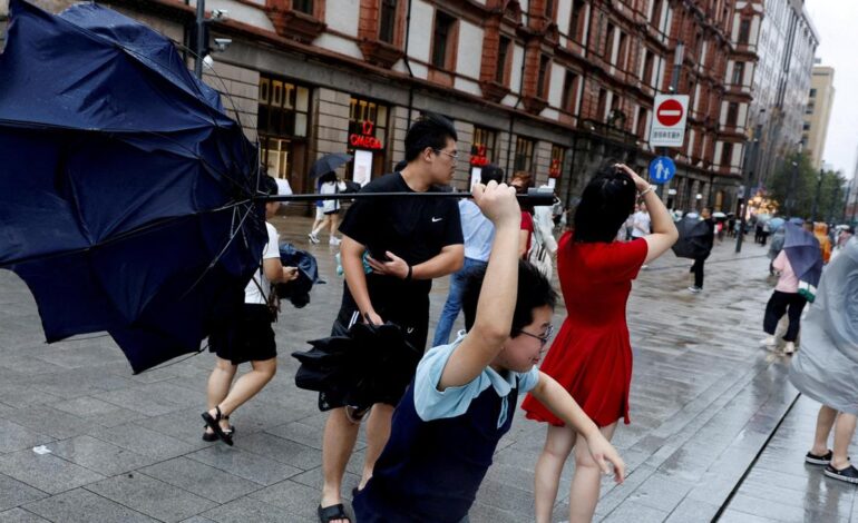 China issues red alert as Typhoon Dolphin hits its eastern coast
