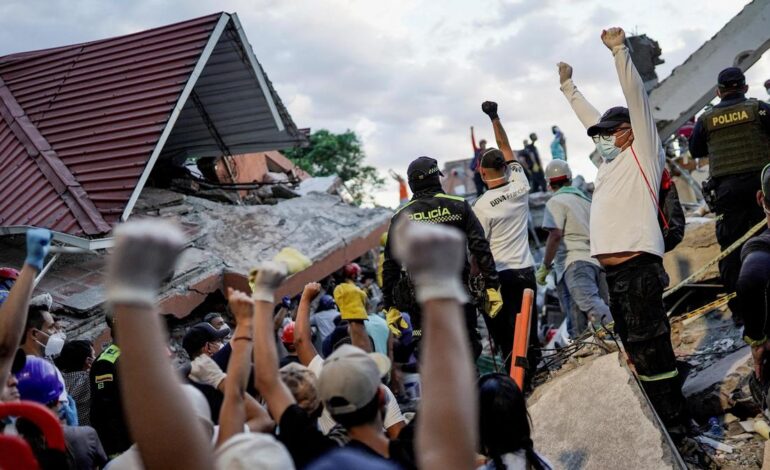 Massive Colombia earthquake triggers frantic search for missing as death toll tops 100