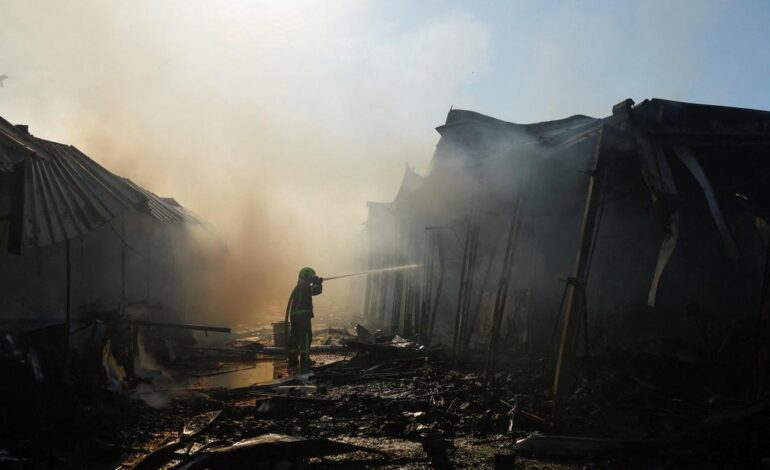 In one of its largest aerial attack, Ukraine kills atleast six in Russia