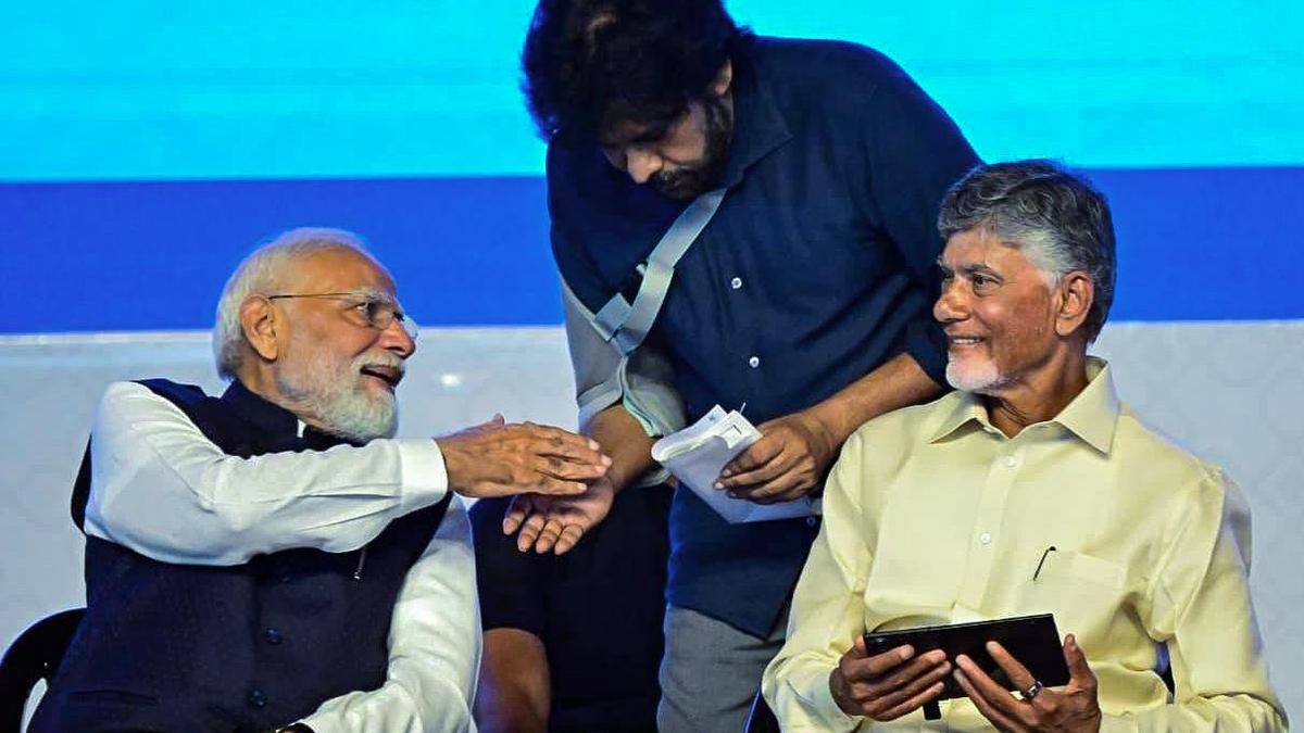 Pawan Kalyan gets a special handshake from PM Modi
