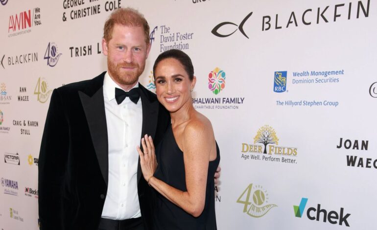 Meghan Markle Wears Princess Diana’s Earrings for a Red Carpet Date Night With Prince Harry