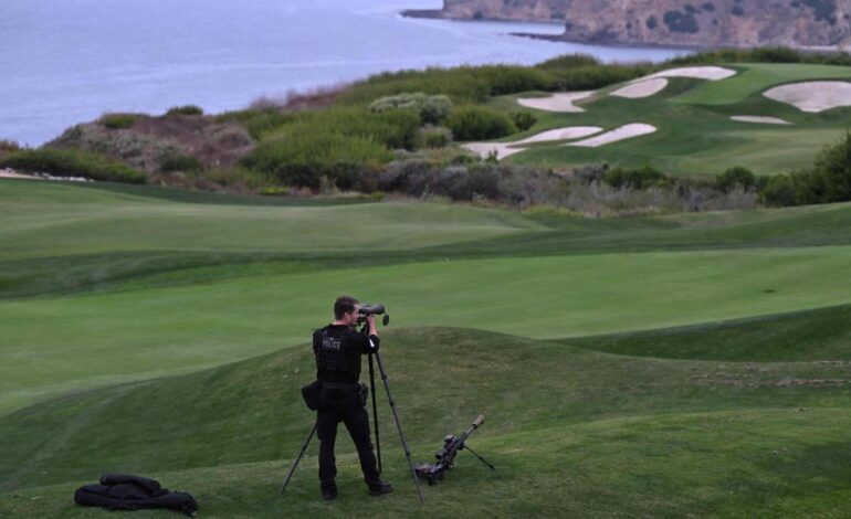 Authorities arrest man with ammo, apparently monitoring security at Trump golf course near L.A.