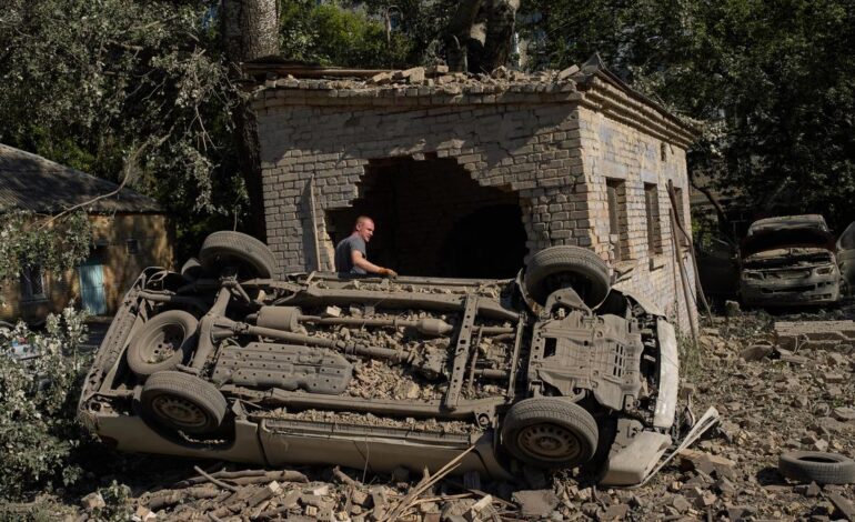 Russian missile, drone barrage kills at least 16 in Ukraine’s Kyiv region