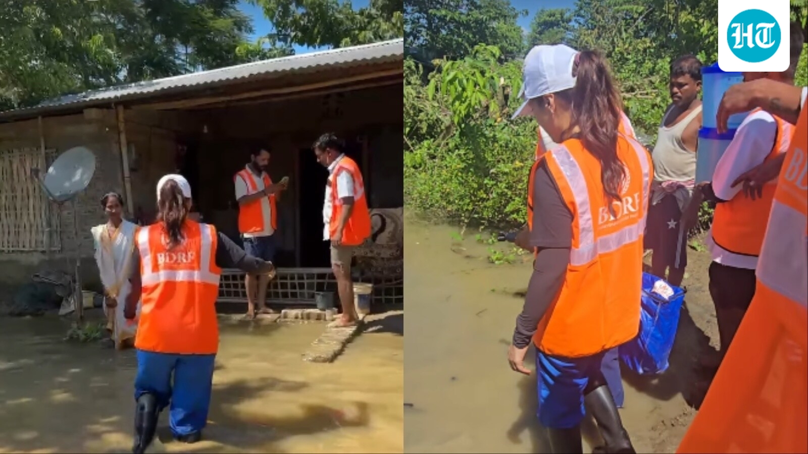 After Randeep Hooda, Bhumi Pednekar joins Assam flood relief efforts, walks through knee-deep water to provide aid
