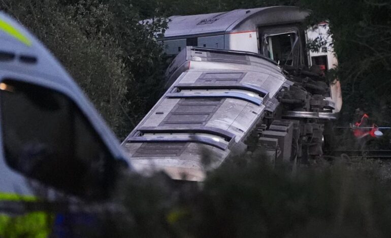Two severely injured as train derails in southeast England