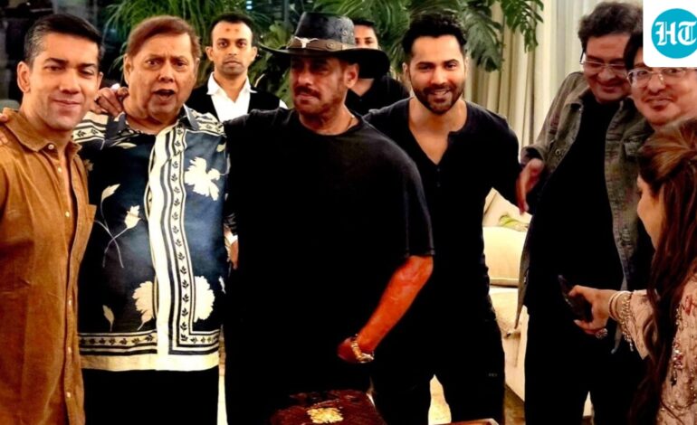 David Dhawan turns 75 in style with Salman Khan at intimate birthday bash, Varun Dhawan calls him ‘chillest dad’