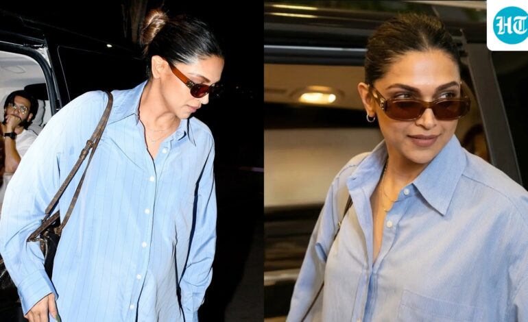 Pregnant Deepika Padukone carries daughter Dua close to her heart in rare outing; Ranveer Singh drops her off at airport