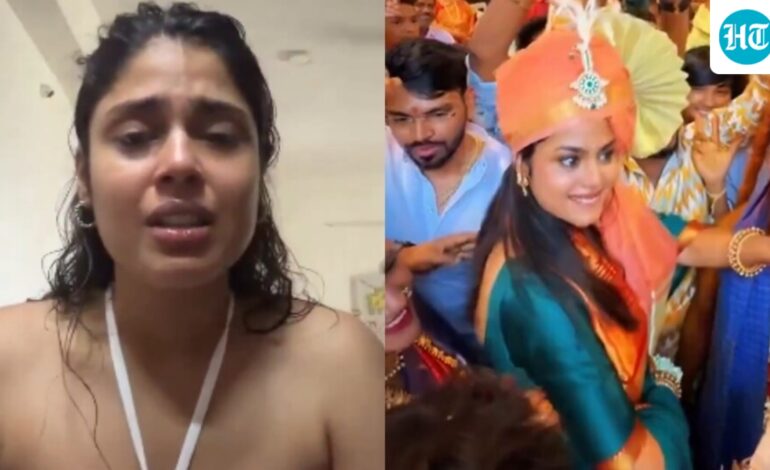 Faria Abdullah breaks down after receiving hate for taking part in Bonalu: ‘Whoever thinks I’m a kafir, I wish you well’
