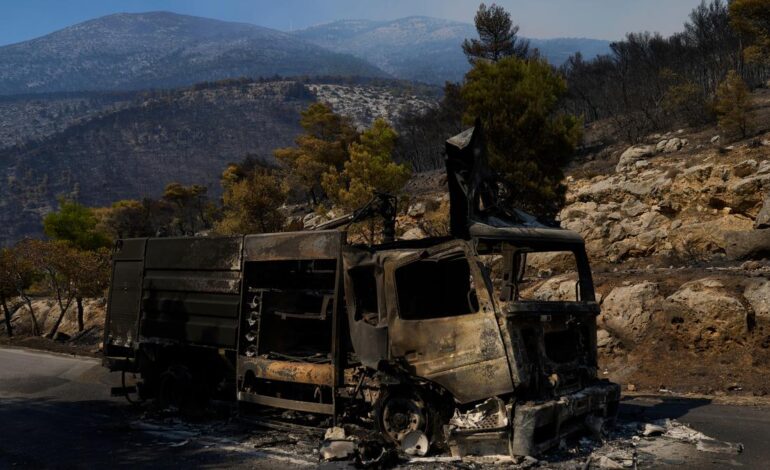 Greek Mayor among three charged over wildfire near Athens
