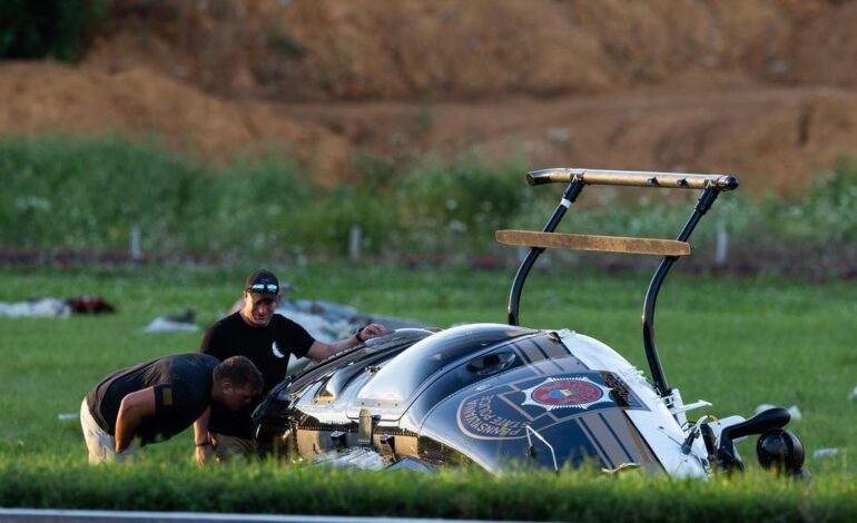 Pilot killed in violent collision with Pennsylvania police helicopter