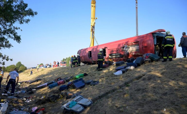 At least 12 killed, 10 injured in Polish bus crash in Hungary