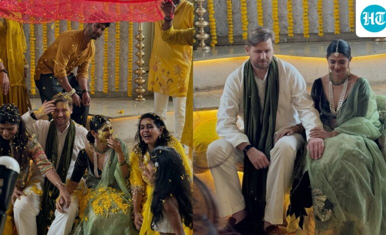 Jennifer Winget shares unseen haldi photos with William Ishmael, friends Karan Wahi, Harleen Sethi: ‘Luckiest ever’