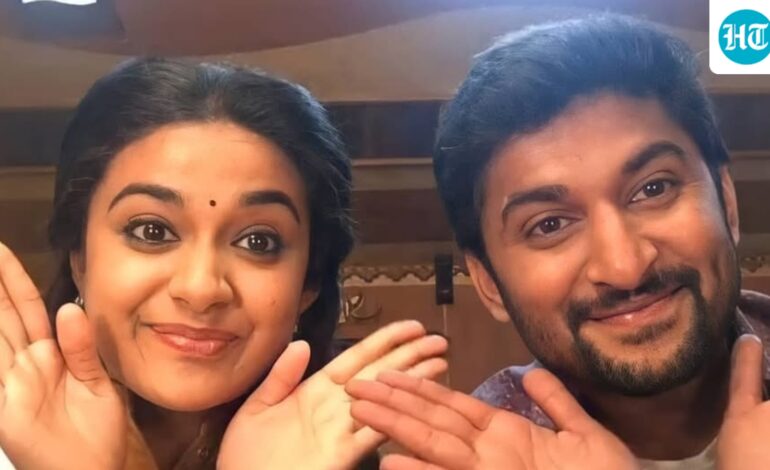 Keerthy Suresh has ‘chinna correction’ to claim of her dancing in Nani’s The Paradise due to no ‘substantial roles’
