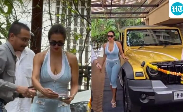 Malaika Arora buys ₹28 lakh Mahindra Thar Roxx, watch video