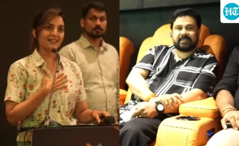 Dileep, Manju Warrier grab attention as they make rare appearance at same event years after contentious divorce. Watch