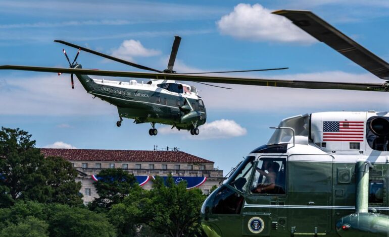 Trump’s Marine One flies too close to passenger airplane, FAA says U.S. President was not in danger