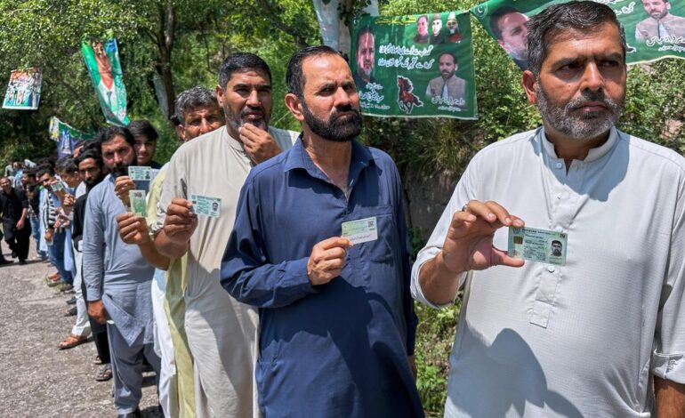 Final vote delayed in parts of Pakistan-administered Kashmir over security fears