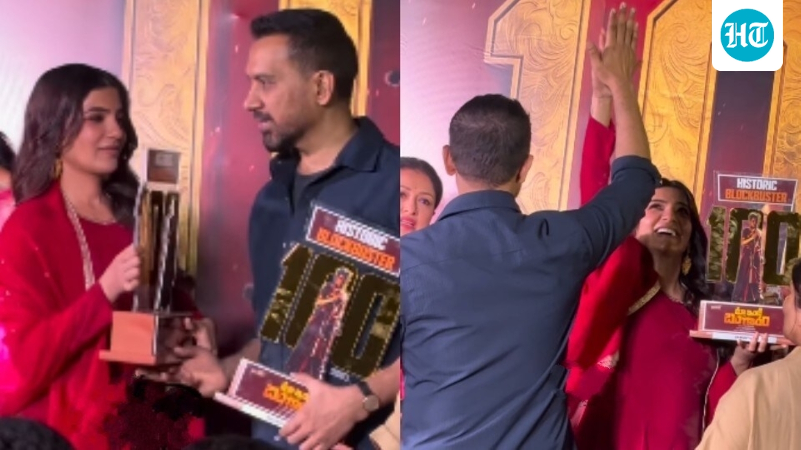 Raj is a supportive husband as he high-fives pregnant Samantha Ruth Prabhu over Maa Inti Bangaaram’s ₹100 crore success