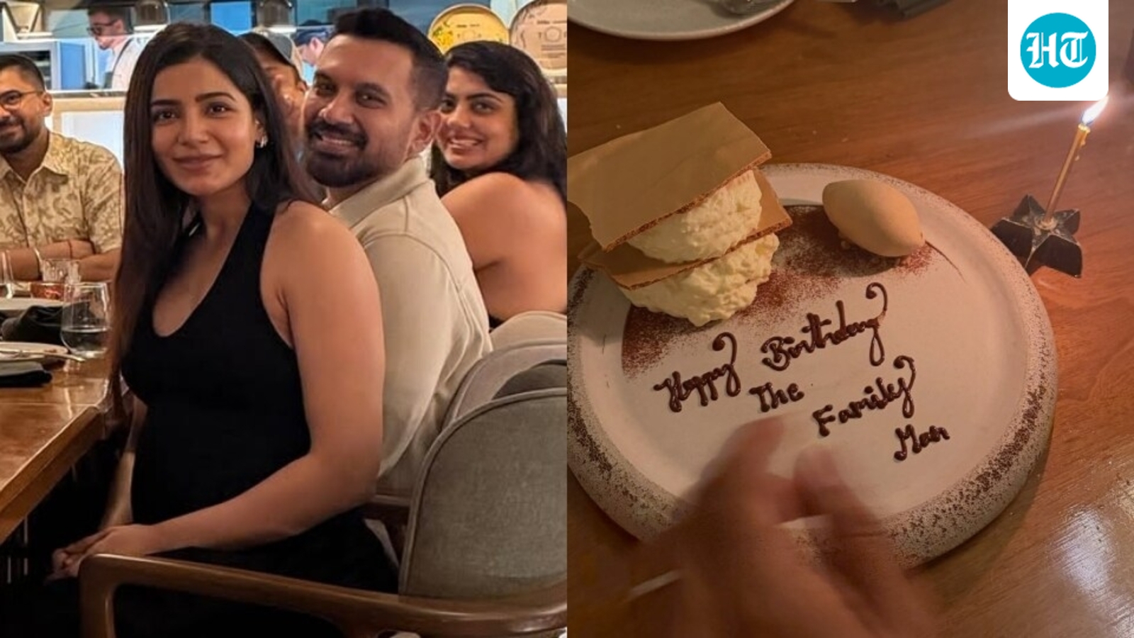 Inside pictures of Raj Nidimoru’s birthday celebrations with Samantha Ruth Prabhu, including a Family Man dessert