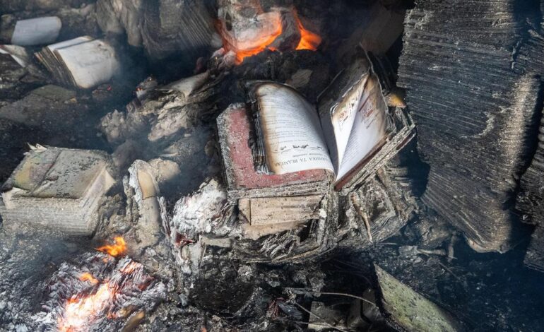 Russian strike burns 8 million books in Ukraine: publisher