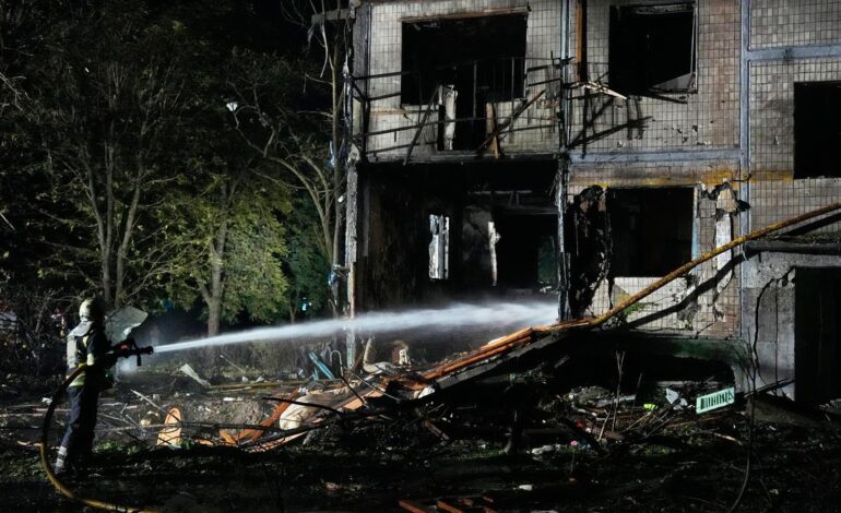 Russian attacks on Kyiv kill 4, wound more than a dozen