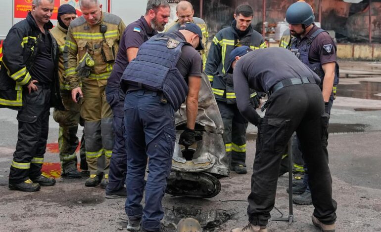 Russian missile and drone barrage in Ukrainian capital region kills 15