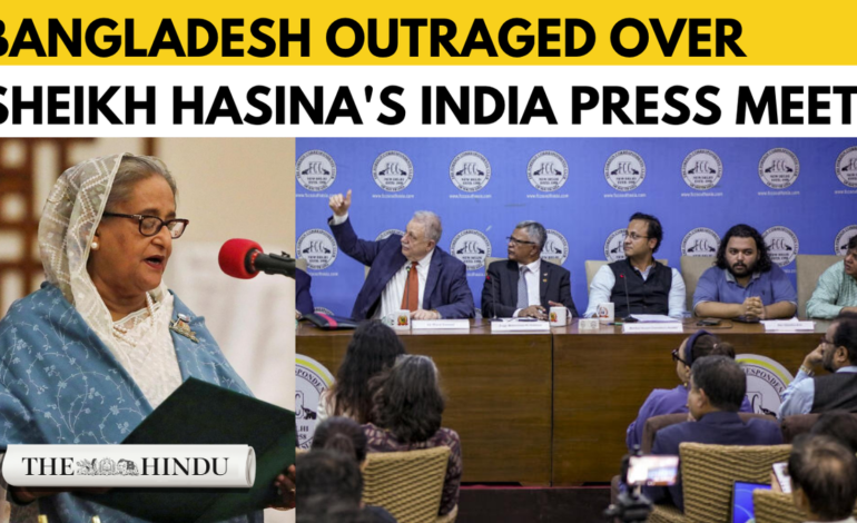 Watch: Bangladesh slams India over Sheikh Hasina’s press conference