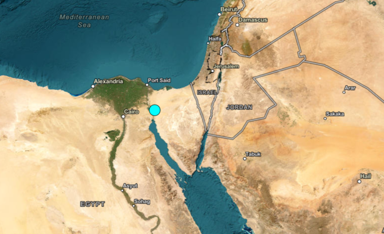 Earthquake of magnitude 5.4 strikes Egypt