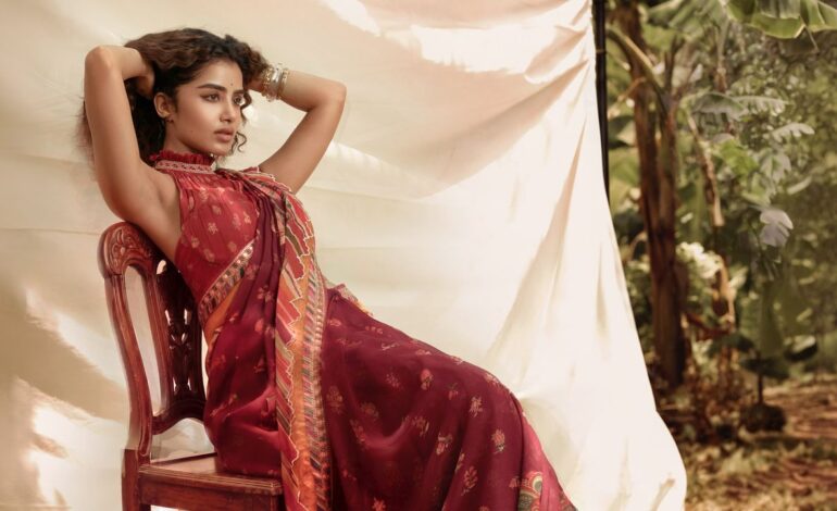 Anupama Parameswaran carries Torani’s chintz print from neckline to hem