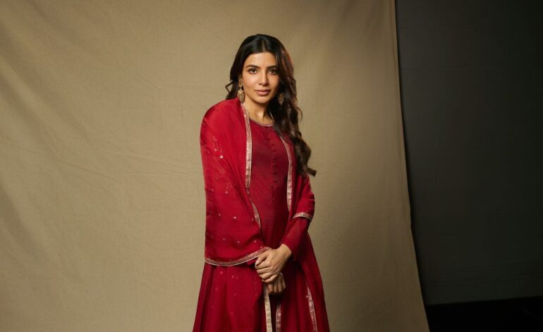 Samantha Ruth Prabhu’s simple anarkali kurta is elevated with zari embroidery