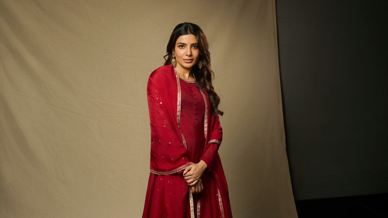Samantha Ruth Prabhu’s simple anarkali kurta is elevated with zari embroidery
