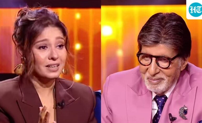 KBC 18: Sunidhi Chauhan confesses Amitabh Bachchan was her first crush; Big B’s response leaves her blushing