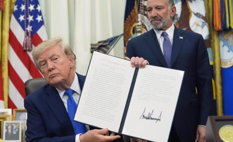 Trump signs 2 immigration actions to limit birthright citizenship and curb ‘birth tourism’