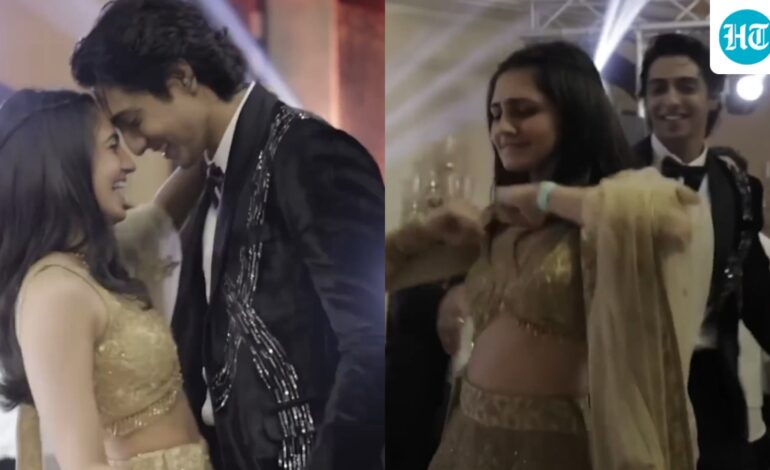 Ahaan Panday dances with Musafir Cafe star Vedika Pinto in old video: ‘Better chemistry than him and Aneet Padda’