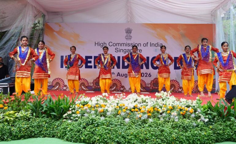 Indian Envoy leads celebration of Independence Day in Singapore
