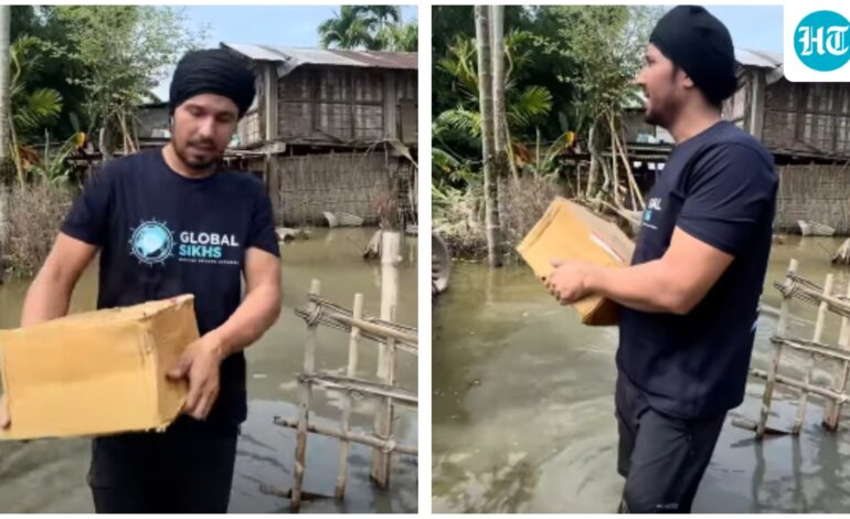 Randeep Hooda walks knee-deep in flood water, distributes kitchen items to families in Assam: ‘Everybody is thankful’