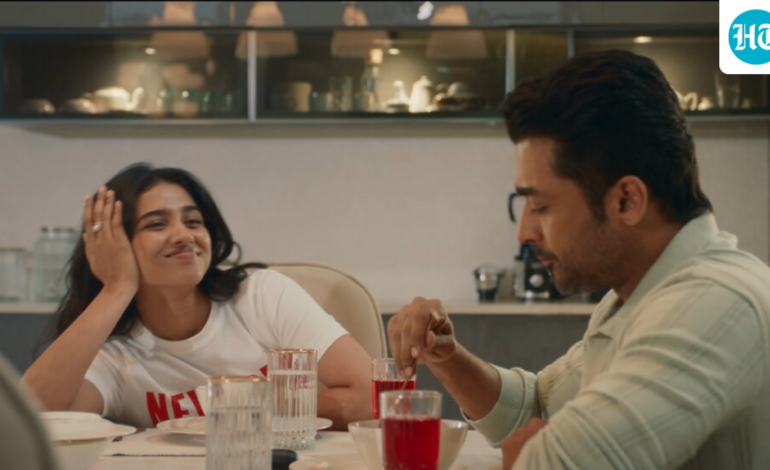 Vishwanath and Sons: Mamitha Baiju falls head over heels in love with Suriya in Venky Atluri’s family entertainer. Watch