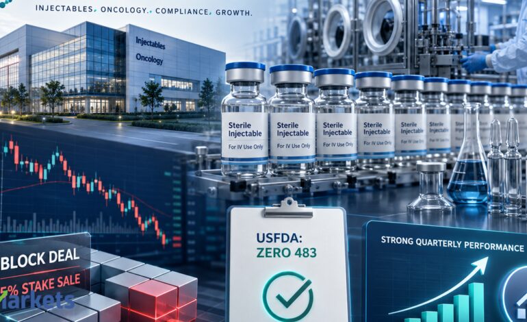Block deal alert! Gland Pharma shares in focus as promoter Fosun to sell 5% stake for Rs 2,279 crore