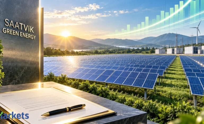 Saatvik Green Energy shares surge 10% after Rs 1,041 crore SECI order