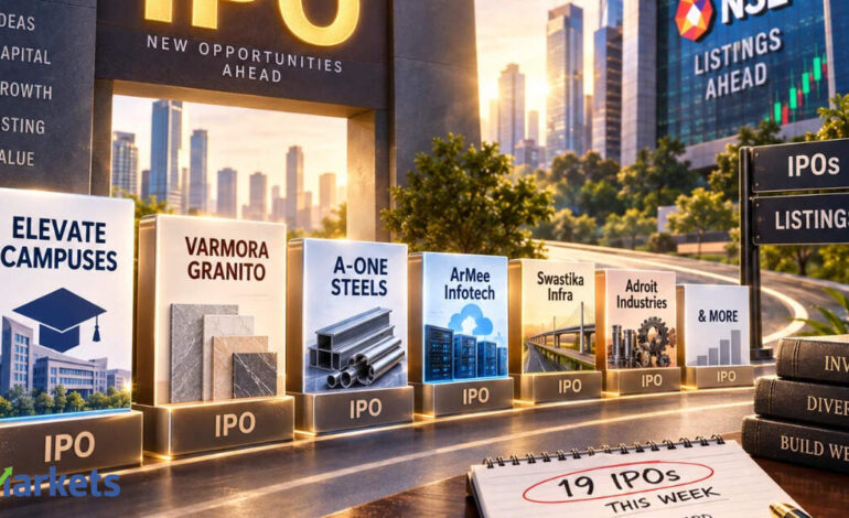 Rs 4,169 crore IPO rush this week: 19 issues to open for subscription; NSE to lead 12 listings