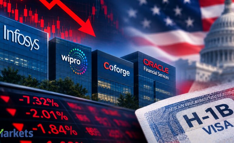 OFSS shares tumble 7%; Wipro, Coforge, Infosys shares down up to 2%. Why are IT stocks under pressure today?