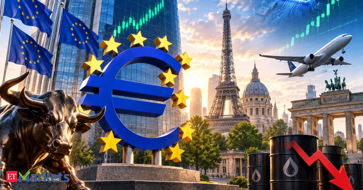 Global Market: European shares rise as oil slide boosts risk appetite