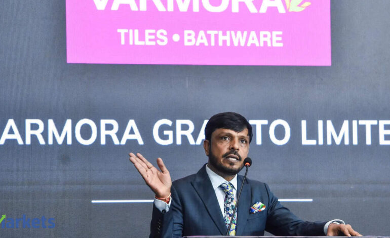 Varmora Granito raises Rs 212 crore from anchor investors ahead of Rs 708 crore IPO