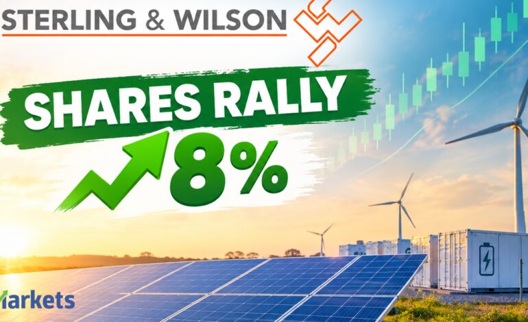 Sterling and Wilson Renewable Energy shares rally 8% after securing Rs 985 crore domestic and global orders